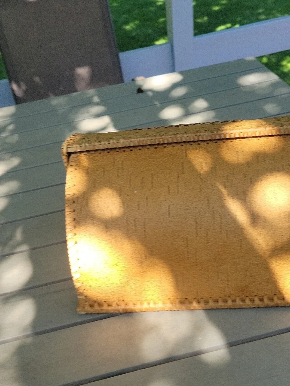 BIRCH BARK BREAD BOX.